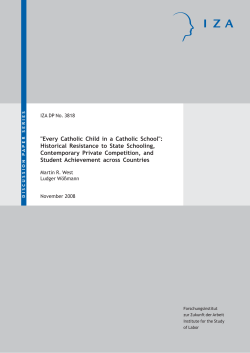 "Every Catholic Child in a Catholic School": Historical