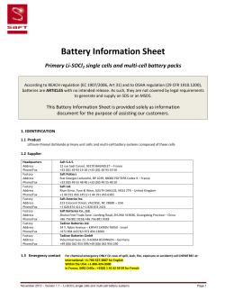 safety data sheet