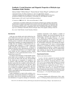 Synthesis, Crystal Structure and Magnetic Properties of Bixbyite