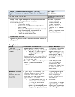 Lesson #2 Early European Exploration and