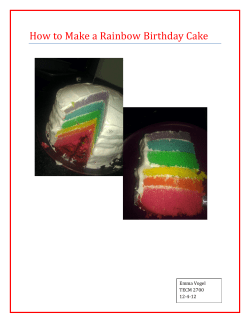 How to Make a Rainbow Birthday Cake