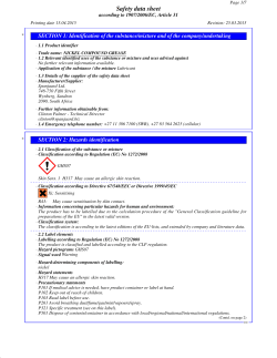 nickel compound grease - msds