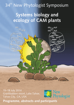 Systems biology and ecology of CAM plants
