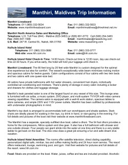 Manthiri, Maldives Trip Information