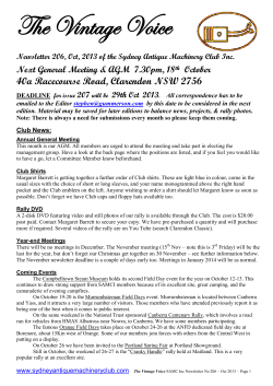 Sydney Antique Machinery Club Inc - National Historical Machinery