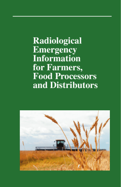 Radiological Emergency Information for Farmers, Food Processors