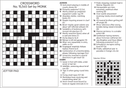 CROSSWORD No. 15,545 Set by MONK