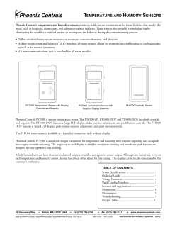 Temperature and Humidity Sensors (MKT-0165).fm