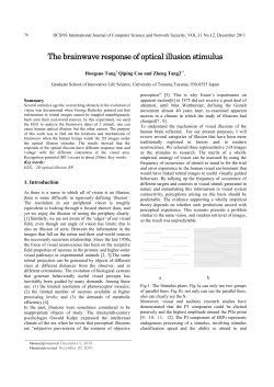 The brainwave response of optical illusion stimulus