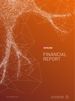 Half-Year Financial Report 2016