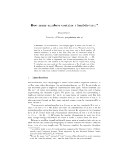 How many numbers contains a lambda-term?