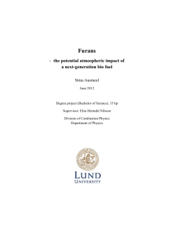 Furans - Lund University Publications