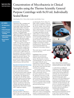 Concentration of Mycobacteria in Clinical Samples