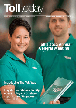 Toll`s 2012 Annual General Meeting