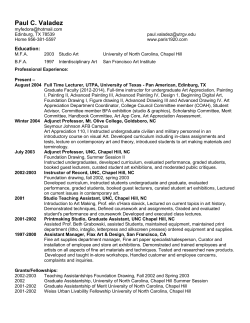 Paul C. Valadez - University of Texas Rio Grande Valley