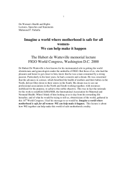 Imagine a world where motherhood is safe for all women