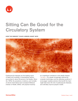 Sitting Can Be Good For the Circulatory System