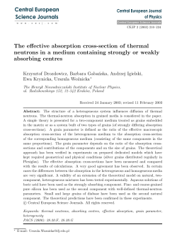 The effective absorption cross-section of thermal neutrons in a