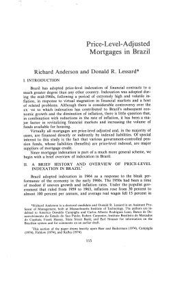 Price- Level- Adjusted Mortgages in Brazil