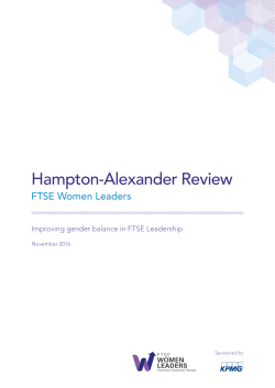 Hampton-Alexander Review
