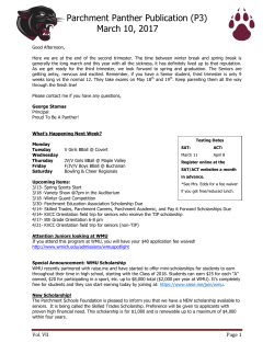 March 10, 2017 - Parchment School District