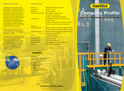 Company Facts Confidence in Our Own Abilities Republic of Suriname