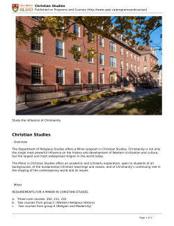 Christian Studies
