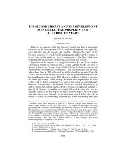 The Second Circuit and the Development of Intellectual Property