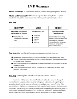IVF Summary - TeacherWeb