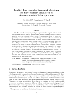 Implicit flux-corrected transport algorithm for finite element