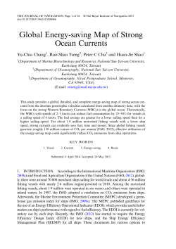 Global Energy-saving Map of Strong Ocean Currents (PDF