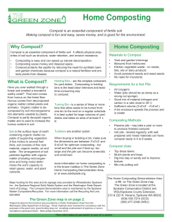 Home Composting - Spokane Conservation District