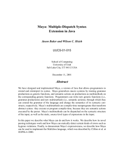 Maya - University of Utah School of Computing