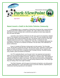 Recent Award a Credit to the Entire Parkview Community