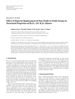 Effect of Stepwise Replacement of Non