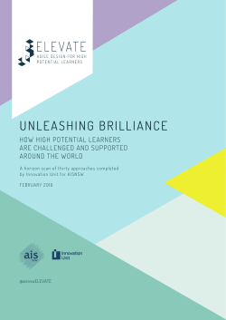 unleashing brilliance - ELEVATE - Association of Independent