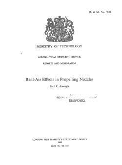 Real-Air Effects in Propeling Nozzles