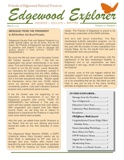 March - Friends of Edgewood