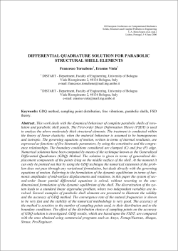 differential quadrature solution for parabolic