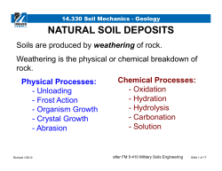 NATURAL SOIL DEPOSITS