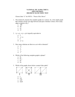 1. The - Mu Alpha Theta