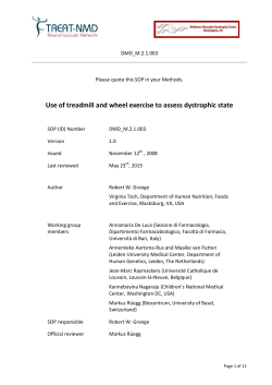 Use of treadmill and wheel exercise to assess