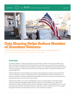 Data Sharing Helps Reduce Number of Homeless Veterans