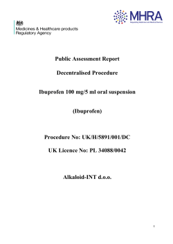 Ibuprofen - Medicines and Healthcare products Regulatory Agency
