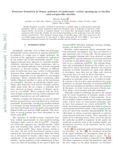 Structure formation in binary mixtures of surfactants: vesicle opening