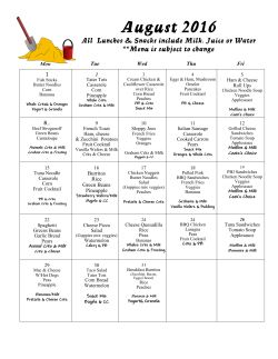 August 2016 - Oak Grove Learning Tree