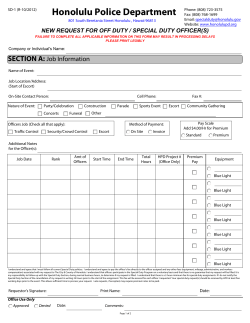 form - Honolulu Police Department