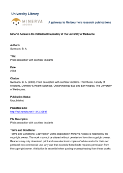 Cochlear implant pitch perception