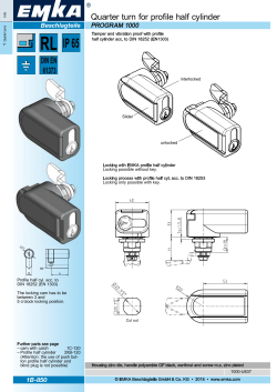 Quarter turn for profile half cylinder