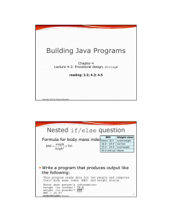 Building Java Programs